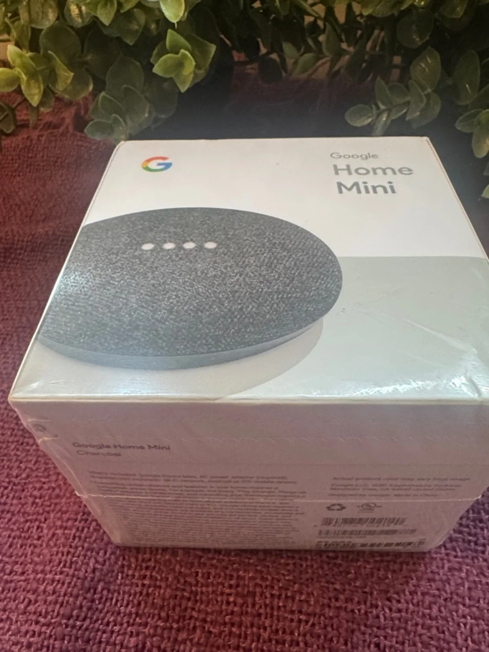 Google Home Mini Smart Speaker - Charcoal Black